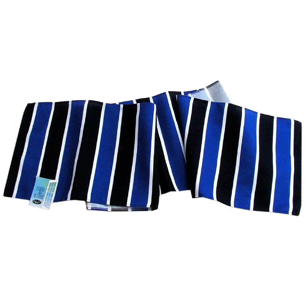 Manual Woodworkers Indoor Outdoor Nautical Stripe Table Runner Canvas Blue White